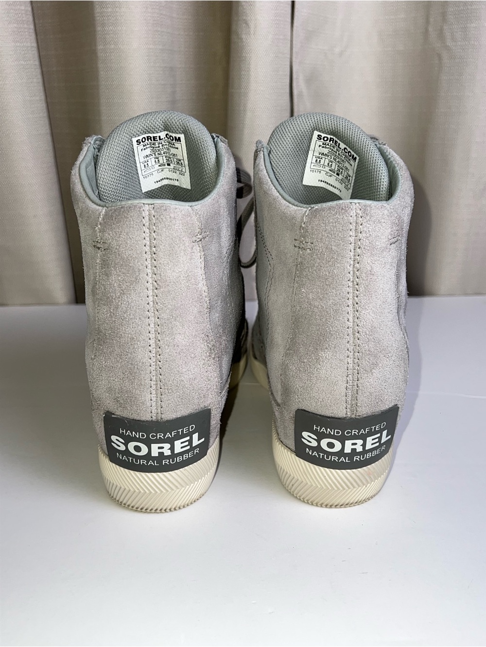 SOREL Out ‘N About Suede Wedge High-Top Sneaker/Booties - Picture 8 of 12